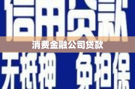 扶余消费金融公司贷款