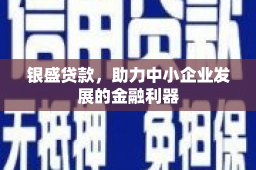 扶余银盛贷款，助力中小企业发展的金融利器