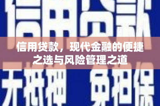 扶余信用贷款，现代金融的便捷之选与风险管理之道