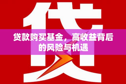 扶余贷款购买基金，高收益背后的风险与机遇