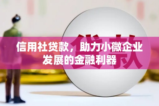 扶余信用社贷款，助力小微企业发展的金融利器