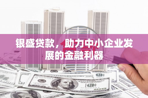 扶余银盛贷款，助力中小企业发展的金融利器