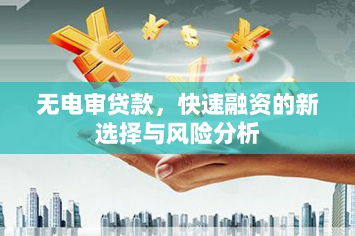扶余无电审贷款，快速融资的新选择与风险分析