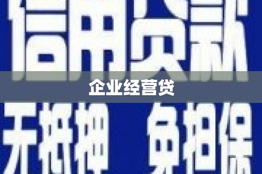 扶余企业经营贷