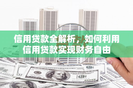 扶余信用贷款全解析，如何利用信用贷款实现财务自由